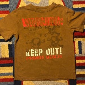 “Warning Keep Out” nautical themed T-shirt